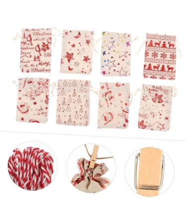 RORPOIR Chrismas 1 Set Christmas Bag Mini Candy Bags Mini Drawstring Bags Christmas Container Elk Jute - Buy Online on GoSupps.com