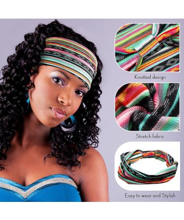 Yinder 18 Pcs African Turban Headbands for Women - Boho Wide Head Scarf Set for Yoga, Running & Sports - Buy Online on GoSupps.com