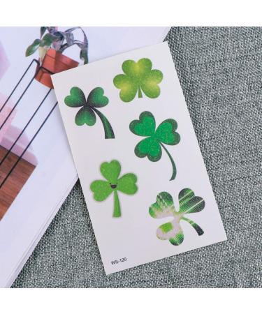 Amosfun 10 Sheets Shamrock Temporary Tattoos - St. Patrick's Day Irish Clover Party Favors - Buy Online on GoSupps.com