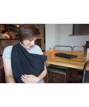Mamascarf Nursing Cover - Lightweight 100% Cotton (Black) - Buy Online on GoSupps.com