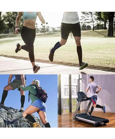 Surgical Compression Socks for Women & Men - 2 Pairs, 20-25 mmHg, Knee High - Black, for Running, Travel, Nursing, Pregnancy - Buy Online on GoSupps.com