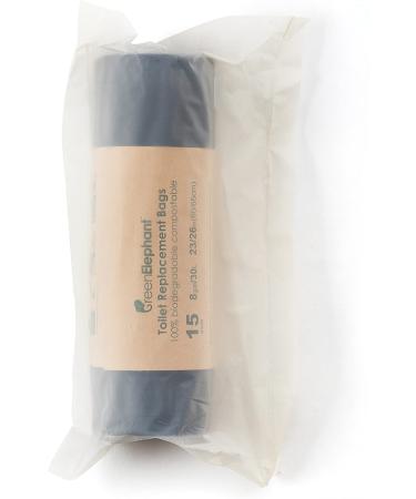 Green Elephant Portable Toilet Bags - 5 Gallon Bucket Liner for Camping, Emergency, and Car Use - 15 Count - Buy Online on GoSupps.com