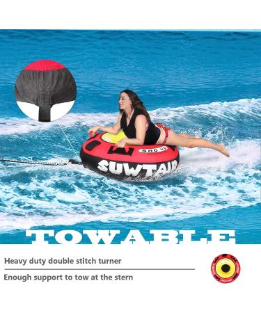SUWTAIR Heavy Duty River Tube with Premium Nylon Cover - Commercial Grade Inflatable Rafting Tube for Adults - Buy Online on GoSupps.com