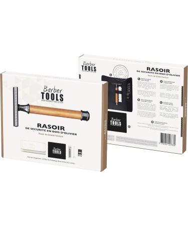 Buy Safety Razor Set - Shaver 5 Double Edge Blades Polishing Cloth & Storage Bag | Premium Barber Tools for Men | Fast International Shipping - Buy Online on GoSupps.com