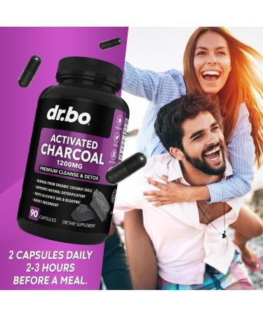 Body Detox Cleanse & Charcoal Capsules - Intestinal Digestive Support Supplements for Stomach Gut Health - Pro Gut Health Intestine Supplement Binder Stomach - Wormwood Black Walnut Complex & Cloves - Buy Online on GoSupps.com