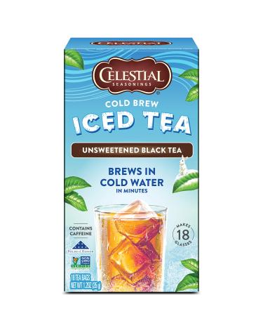 Celestial Seasonings Cold Brew Iced Tea Unsweetened Black Tea 18 Tea Bags 1.2 oz (35 g)