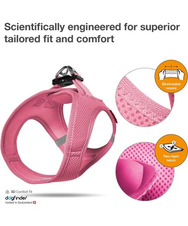 Buy Vest Harness Air-Mesh Pink XS - No Curli D-Ring Buckle for Small Breeds | International Shipping Available - Buy Online on GoSupps.com
