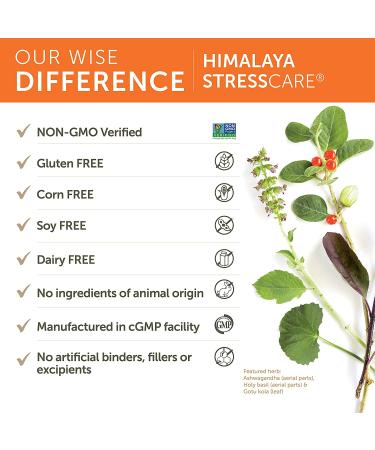 Himalaya StressCare 240 Veg Capsules - Natural Stress Relief & Calm - Buy Online on GoSupps.com