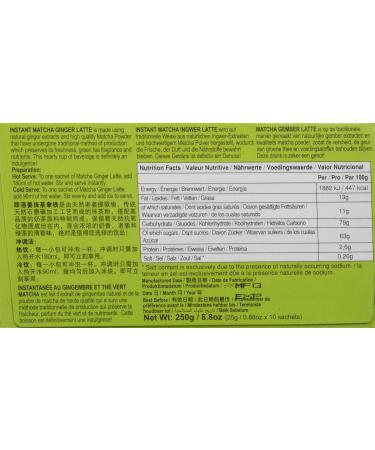 Buy GOLD KILI Instant Matcha Ginger Latte - 10x25g | Pack of 3 | Premium Quality - Buy Online on GoSupps.com