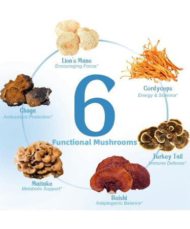 Mushroom Coconut Creamer with Bovine Colostrum Powder Coffee Creamer Powder | 6 Adaptogenic Mushrooms and Ceylon Cinnamon | Supports Immunity & Gut Health | Gluten-Free Non-Gmo 6.35 Oz - Buy Online on GoSupps.com
