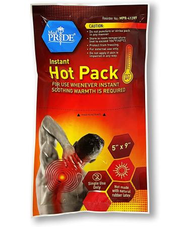 Medpride Instant Hot Packs 5x9 - 24 Pack | Disposable Heating Bags for Muscle Pain & Menstrual Relief - Buy Online on GoSupps.com