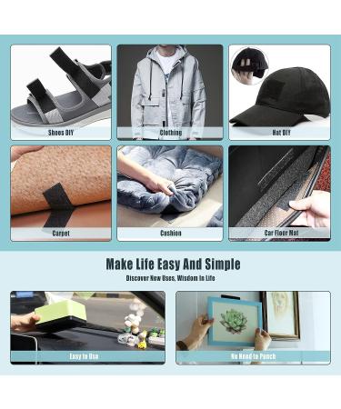 15 Sets 1x4 inch Strips with Adhesive Heavy Duty Hook and Loop Tape Carpet Tape Rug Tape Strength Backing Fixing Installing Tape Wall Hanging No Perforation Fabric Couch Industrial Office Household - Buy Online on GoSupps.com
