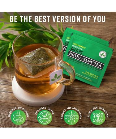 Extra Strength Dieters' Nutra-Slim Tea Triple Leaves Brand - 20 Tea Bags by FantasticTea - Buy Online on GoSupps.com
