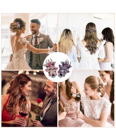 Haisheng 5-Piece Rhinestone Flower Hair Clips - Vintage Slipproof Hair Gripper & Pearl Hair Jewelry for Women & Girls - Perfect for Weddings & Styling - Buy Online on GoSupps.com