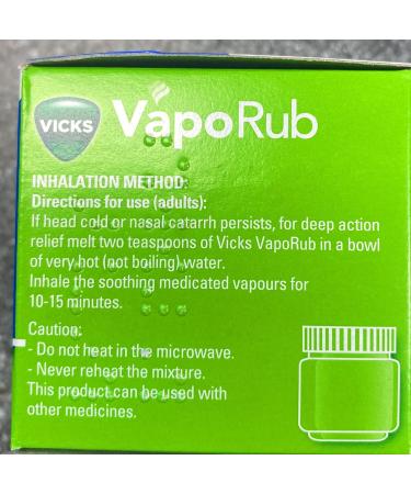 Vicks VapoRub Cold Remedy Jar 50g - Cough & Blocked Nose Relief - Buy Online on GoSupps.com
