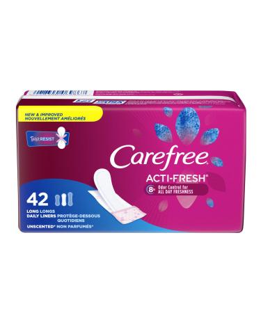 Carefree Body Shape Togo PantilinersUnscented 42 Count Long