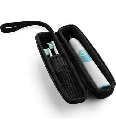 Caseling Hard Toothbrush Travel Case for Philips Sonicare Protective Clean 4100 & Sonicare 2 Series - Portable Holder with Carry Strap - Small Size - Ideal for Travel (1 Pack) - Buy Online on GoSupps.com