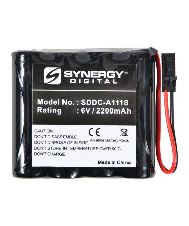 Synergy Digital Door Lock Battery Works with Best Access Systems 35HW Door Lock (Alkaline 6V 2200 mAh) Ultra Hi-Capacity Compatible with Best Access Systems VPD-BB Battery