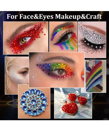 2758 Pcs Rhinestone Sticker Set with 14 Colors Self Adhesive Face Gems for Makeup, Hair, Nails & Crafts - Buy Online on GoSupps.com