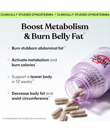 Lemme Debloat and Burn - Metabolism Bloat Support Gut Health & Weight Management with Clinically Studied Probiotics Prebiotics Green Tea Extract Vitamins B6 & B1 - Gluten-Free 60 Count Ea - Buy Online on GoSupps.com