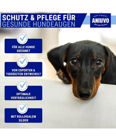 Aniuvo Eye Drops for Dogs & Cats - Made in Germany | Colloidal Silver Eye Care for Tear Stains & Irritated Eyes - 10ml - Buy Online on GoSupps.com