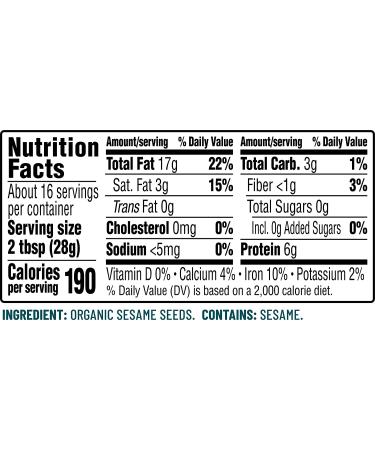 Soom Foods Organic Sesame Tahini Paste 16oz (2 Pack) | Silky Smooth Texture for Hummus, Dips & Dressings | Vegan, Nut-Free, Gluten-Free, Dairy-Free | Keto, Paleo, Plant Based & Kosher - Buy Online on GoSupps.com