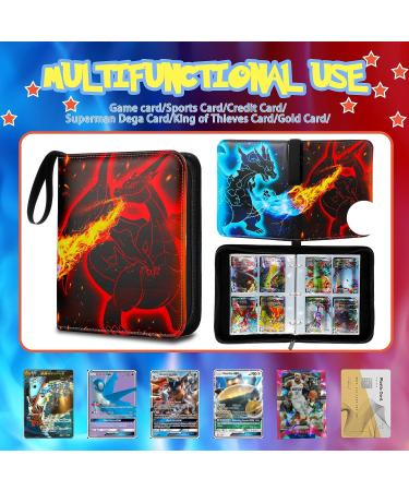 Card Binder Trading Cards Case with 55 Sleeves - 4-Pocket Holder for 440 TCG & Sports Cards Collection - Buy Online on GoSupps.com