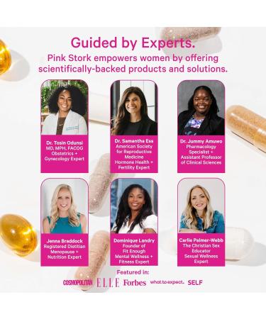 Pink Stork Red Raspberry Leaf Gummies - Third Trimester Labor Prep + Postpartum Mood Essentials with Evening Primrose Oil + Black Cohosh - 60 Vegan Gummy Supplements Non-GMO - Buy Online on GoSupps.com