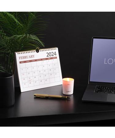 Unique Women's Gifts: Aromatherapy Candle Set with 2024 Calendar & Gold Pen - Perfect Home Birthday Gift - Buy Online on GoSupps.com