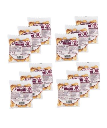 Tipiak Pack of 12 Natural Croutons 75 g Bag