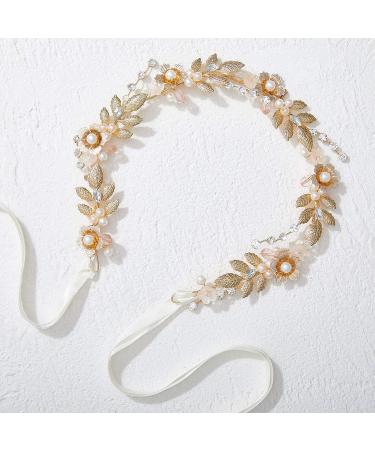 SWEETV Flower Girl Headband | Princess Crystal Pearl Hair Accessory for Wedding, Birthday Party & First Communion - Buy Online on GoSupps.com