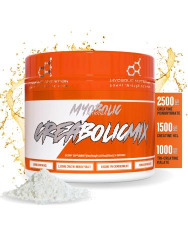 CreabolicMix: Ultimate Creatine Powder - 3-in-1 Monohydrate HCl & Malate Blend Boosts Muscle Growth & Recovery 30 Servings (6.76g) Keto-Friendly & Gluten-Free