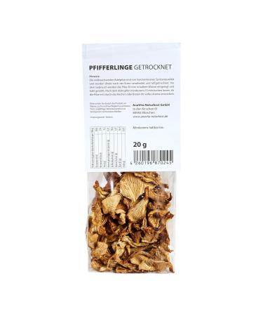 Dr. Ana Collection Dried Chanterelles Whole Mushrooms (50g) | 100% Natural Additive-Free | Premium European Wild Harvest - Buy Online on GoSupps.com