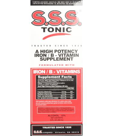 S.S.S. Tonic Liquid 10 Ounce