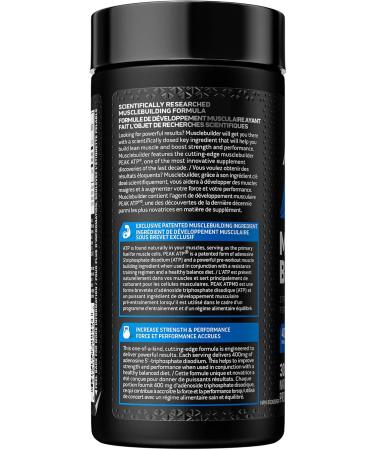MuscleTech Muscle Builder MuscleTech Muscle Builder Muscle Building Supplements for Men & Women Nitric Oxide Booster Muscle Gainer Workout Supplement 400mg of Peak ATP for Enhanced Strength 30 Pills - Buy Online on GoSupps.com