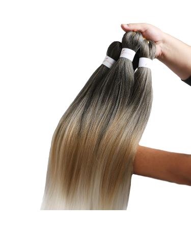 Ancient Lichenhaar Easy Braid - Professional Itch-Free Synthetic Fiber Crochet Hair Extensions (6 Packs 26 Inch 1B/27/613#) - Buy Online on GoSupps.com
