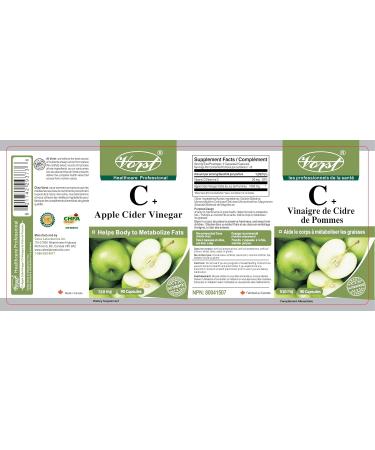 VORST Apple Cider Vinegar 90 Capsules and Ginger Root 180 Vegan Capsules (Combo Bundle 2 bottles) - Buy Online on GoSupps.com