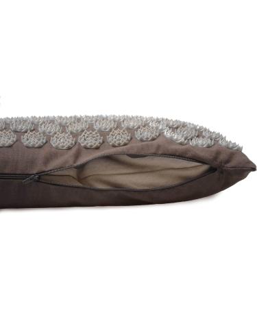 Yogishop Acupressure Cushion - Lotus Blossom Graphite | International Shipping | Pain Relief & Relaxation Solution - Buy Online on GoSupps.com