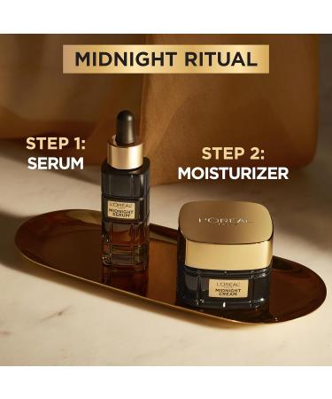 L'Oreal Paris Age Perfect Anti-Aging Midnight Face Cream Fragrance-Free Face Moisturizer with Antioxidants to Reduce Wrinkles and Firm Skin 1.7oz + Serum Sample Fragrance Free 1.7 Ounce (Pack of 1) - Buy Online on GoSupps.com