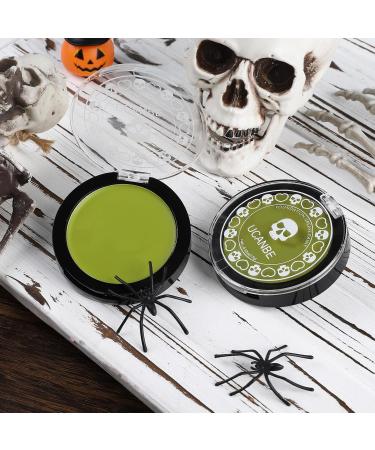 UCANBE Ogre Green Face & Body Paint - Non-Toxic Professional Makeup for Halloween Cosplay & SFX - Perfect for Joker Zombie Witch & Monster Costumes - Buy Online on GoSupps.com