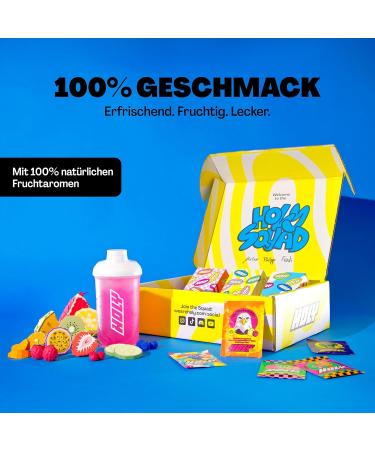Buy Holy Energy Starter Set Deluxe - 43 Portions of Holy Iced Tea & Holy Hydration | 19 Fruity Flavors | Vegan & Sugar-Free | 100% Natural Fruit Aromas - International Shipping Available - Buy Online on GoSupps.com