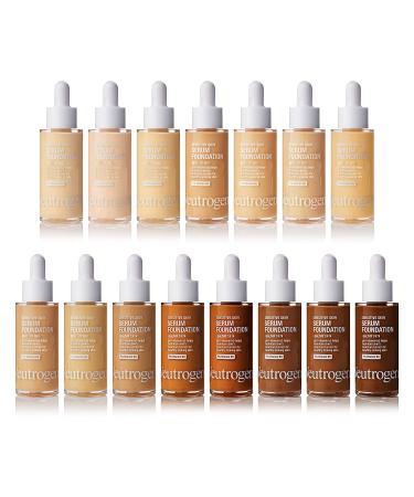 Neutrogena Healthy Skin Serum Foundation Light/Medium 01 - Pro-Vitamin B5, Color Correcting Liquid Foundation & Face Serum - 1 oz Pack - Buy Online on GoSupps.com