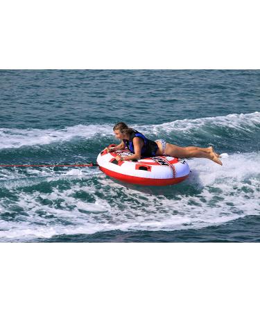 Airhead Hot Shot Towable Tube for Boating | 1-2 Rider Fun on the Water - Buy Online on GoSupps.com