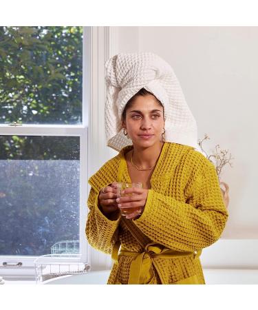 ONSEN Waffle Weave 100% Supima Cotton Bath Towel Set - Soft & Durable White Towels - Buy Online on GoSupps.com