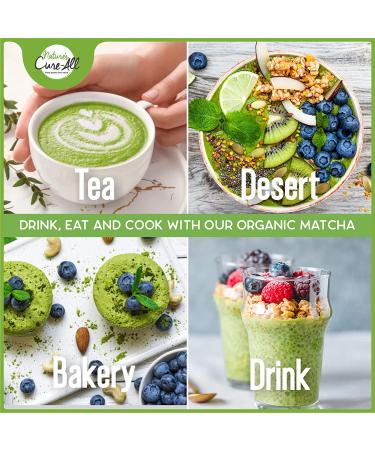 Organic Japanese Culinary Matcha Powder - 1st Harvest Grade, USDA Certified, 12 Oz - Boost Metabolism, Immunity, Lower Cholesterol & Blood Sugar - Buy Online on GoSupps.com