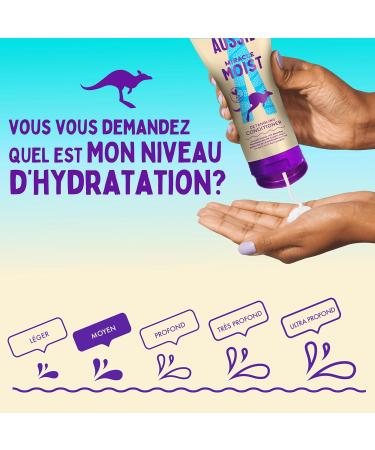 Aussie Miracle Moist Apr s-Shampooing D m lant 1000ml Formule Hydratante pour Revitaliser et Restaurer les Cheveux Secs et Fragiles Vegan - Buy Online on GoSupps.com