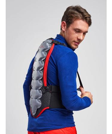 Buy Black Crevice Back Protector for All Ages - Ergonomic & Adjustable | Breathable for Kids & Adults - Available in Black Red & Silver - Buy Online on GoSupps.com
