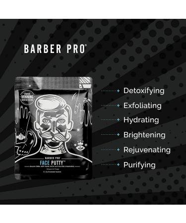 Buy BARBER PRO Face Putty Black Peel-Off Mask | Activated Charcoal - International Shipping Available - Buy Online on GoSupps.com