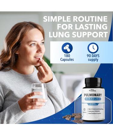 Pulmonary Miracle COPD Relief and Lung Detox Capsules to Clear Lungs & Aid Breathing - Lung Support Supplement with Vinitrox & GABA for Long-Term Cough & Respiratory Relief 60 Caps (Pack of 3) 3 Pack - Buy Online on GoSupps.com