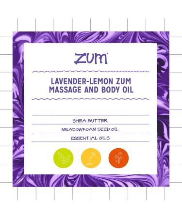 Zum Lavender-Lemon Massage and Body Oil - 4 fl oz - Buy Online on GoSupps.com